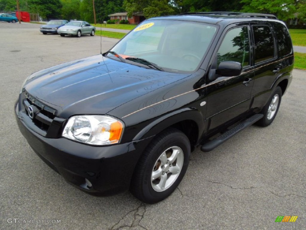 2005 Tribute s 4WD - Mystic Black / Medium Pebble Beige photo #1