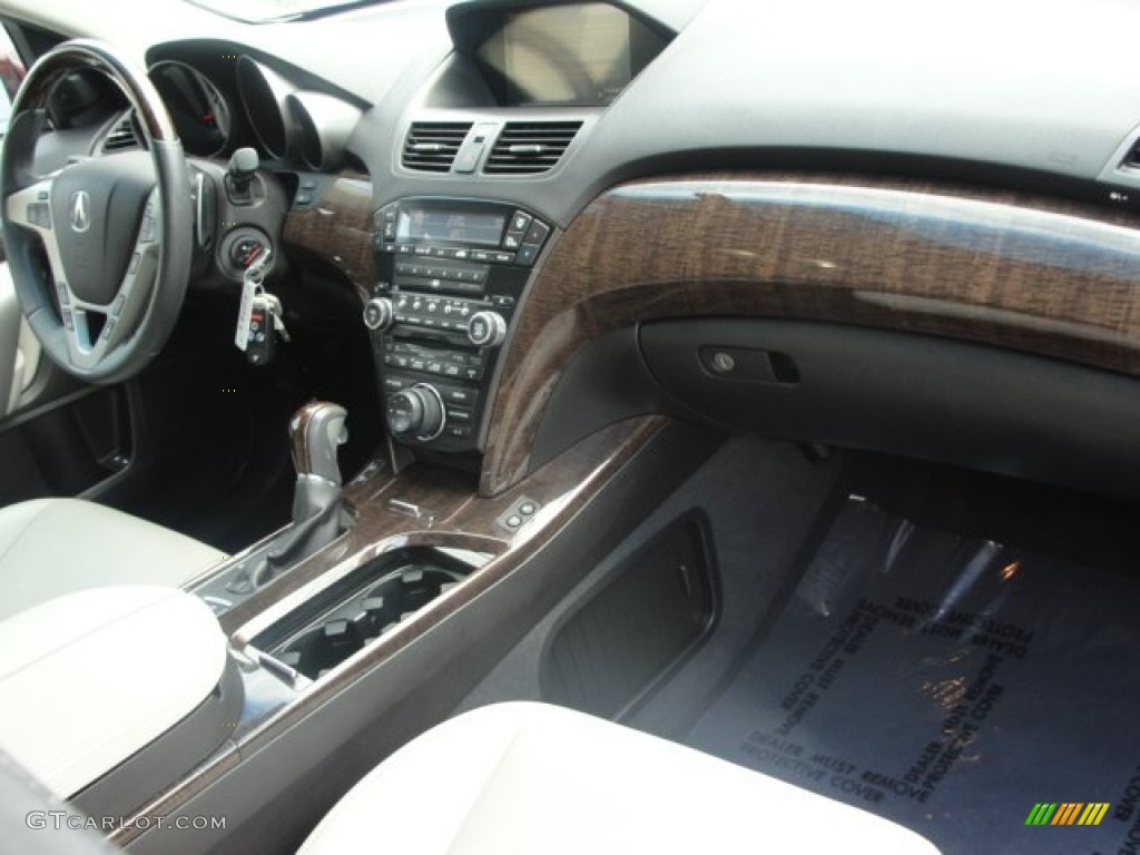 2010 Acura MDX Advance Taupe Gray Dashboard Photo #64401713