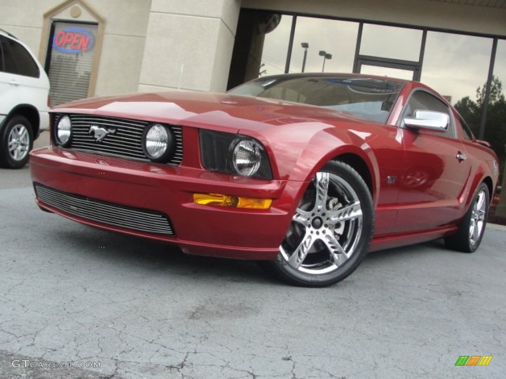2006 Mustang GT Premium Coupe - Redfire Metallic / Light Graphite photo #1