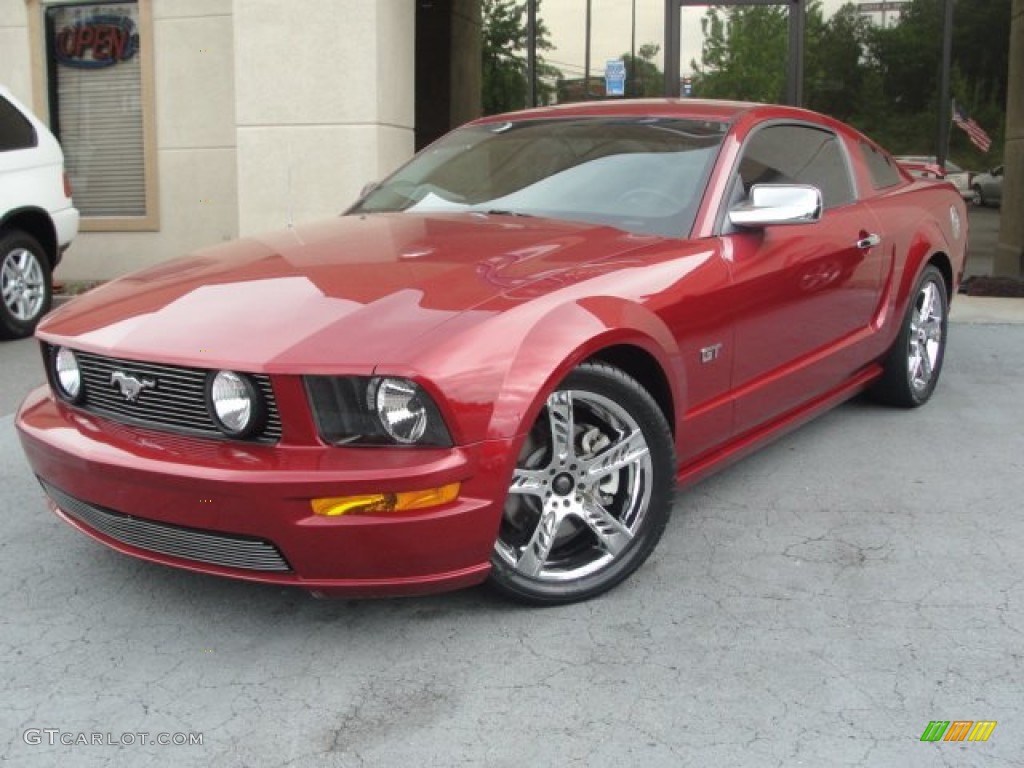 2006 Mustang GT Premium Coupe - Redfire Metallic / Light Graphite photo #4