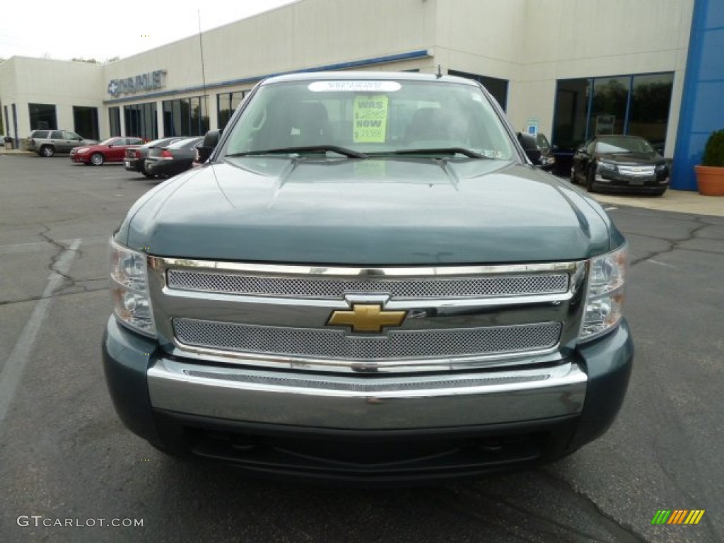 2008 Silverado 1500 LS Extended Cab 4x4 - Blue Granite Metallic / Dark Titanium photo #8