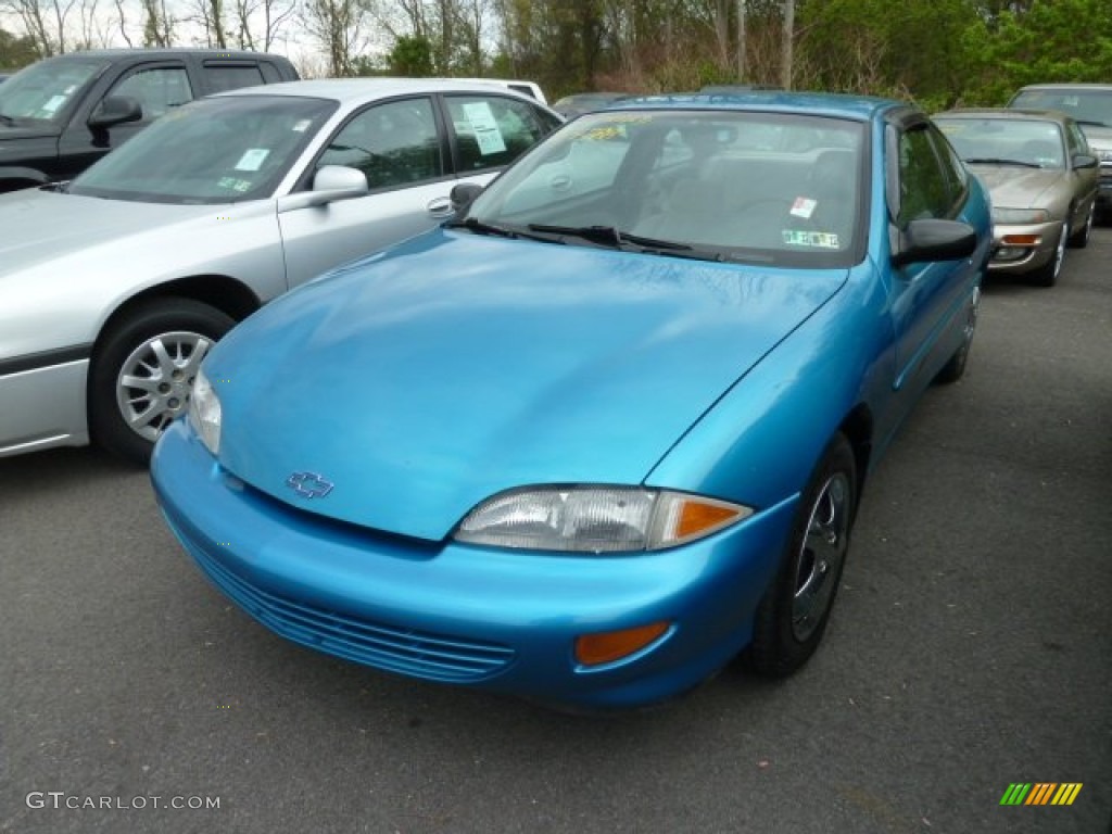1997 Cavalier Coupe - Bright Aqua Metallic / Light Gray photo #5