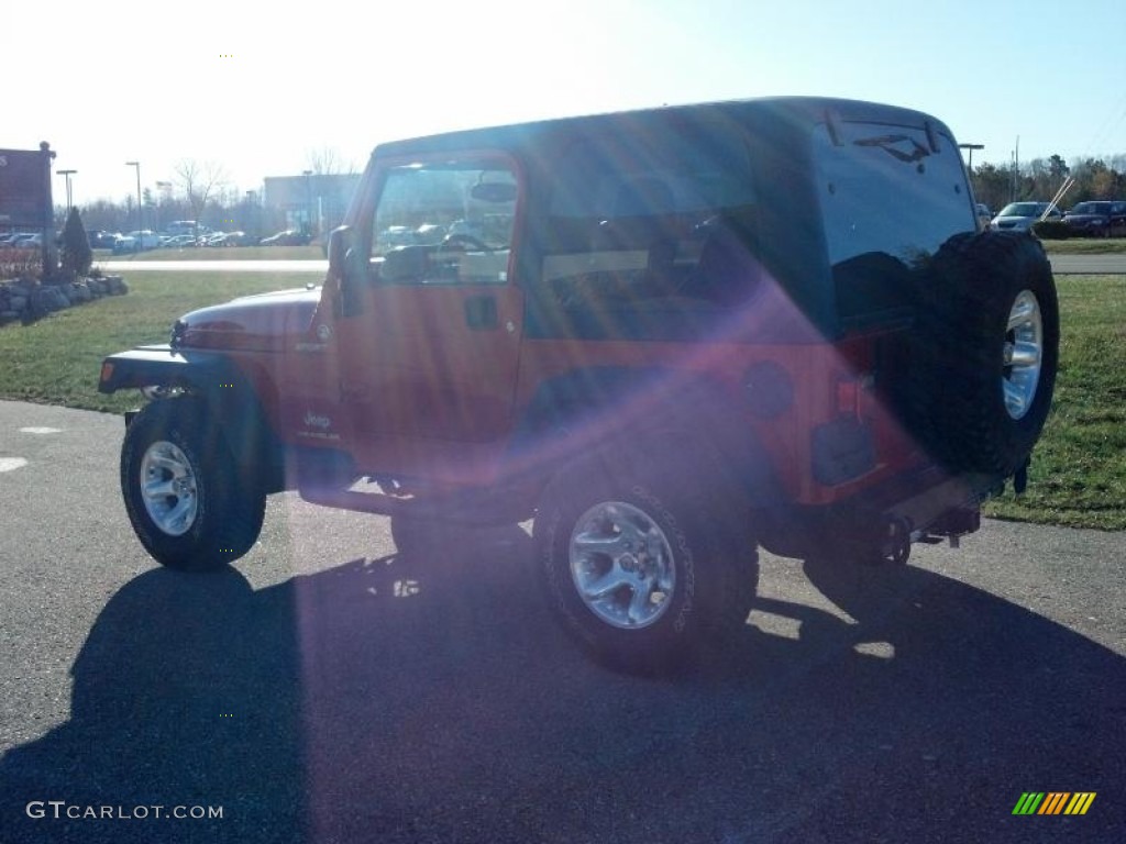 2006 Wrangler Sport 4x4 - Flame Red / Dark Slate Gray photo #1