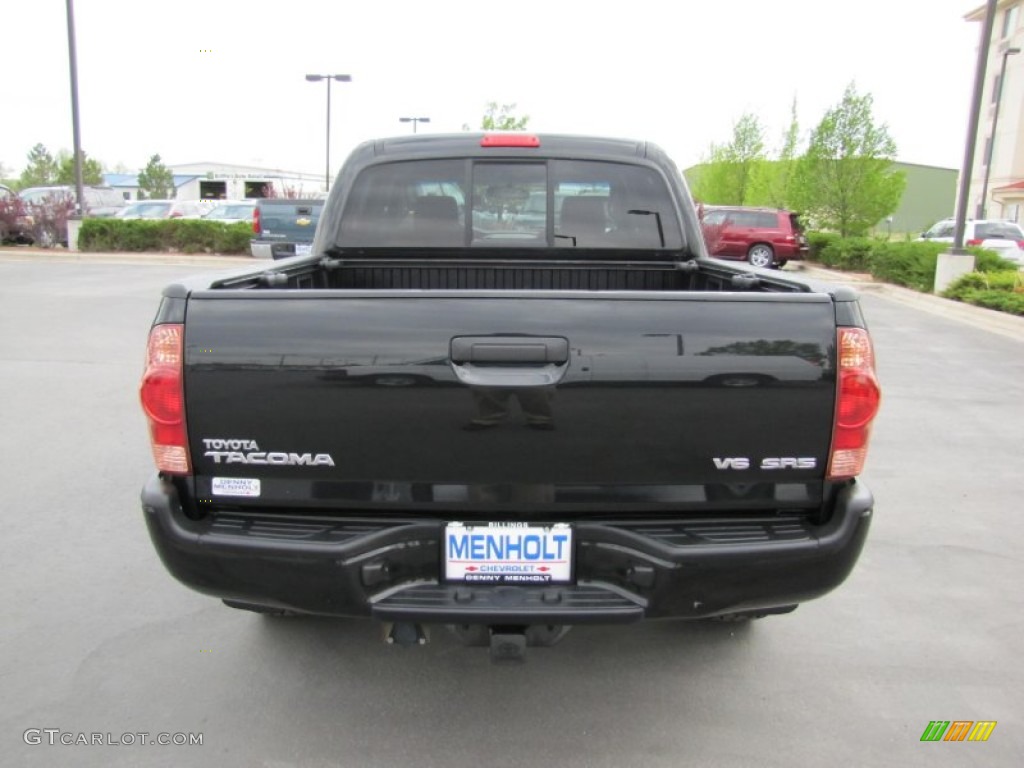 2008 Tacoma V6 TRD Sport Double Cab 4x4 - Black Sand Pearl / Graphite Gray photo #6