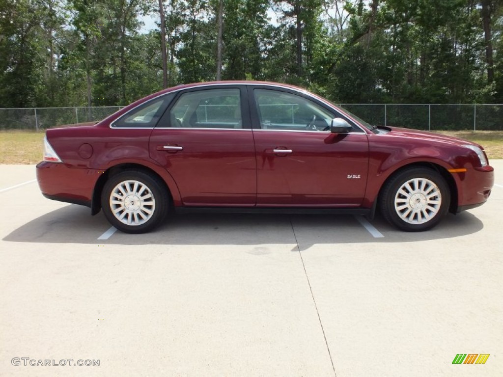 Merlot Metallic 2008 Mercury Sable Sedan Exterior Photo #64407088