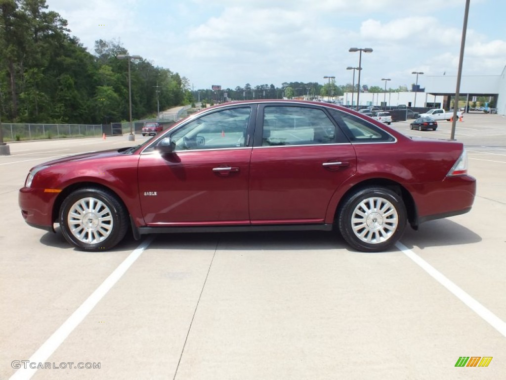 Merlot Metallic 2008 Mercury Sable Sedan Exterior Photo #64407144