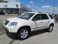 White Diamond Tricoat 2010 GMC Acadia SLE AWD