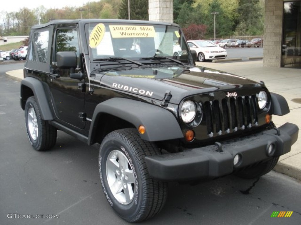 2010 Wrangler Rubicon 4x4 - Black / Dark Slate Gray/Medium Slate Gray photo #1