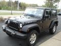 2010 Black Jeep Wrangler Rubicon 4x4  photo #3