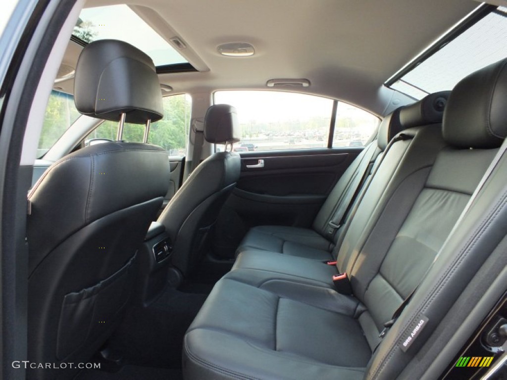 2012 Hyundai Genesis 5.0 R Spec Sedan Rear Seat Photo #64408990