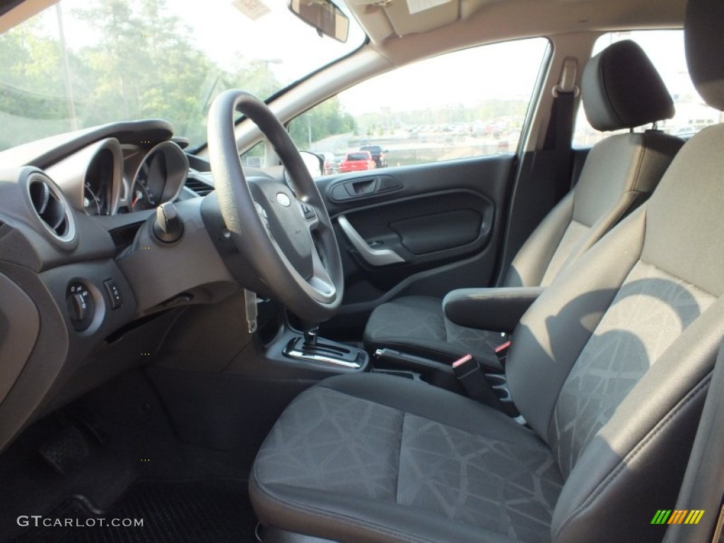 Charcoal Black Interior 2012 Ford Fiesta SE Sedan Photo #64409477