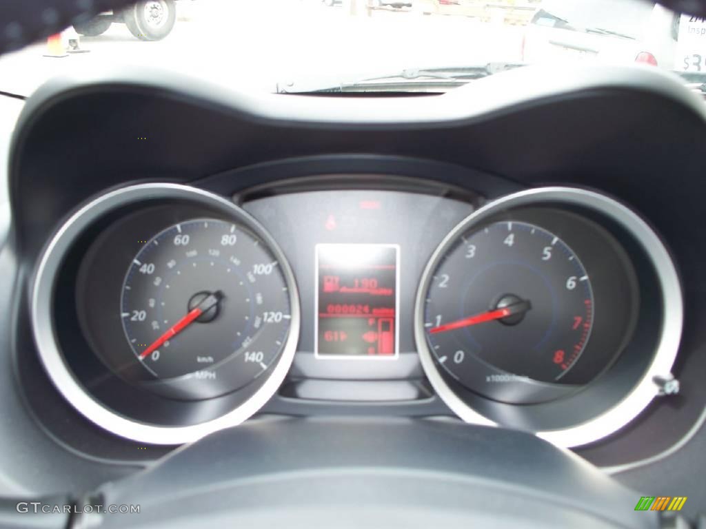 2009 Lancer GTS - Wicked White Satin / Black photo #10