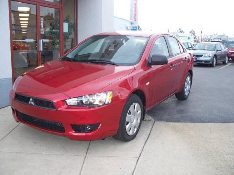 Mitsubishi Lancer 2009 Red. 2009 Rally Red Pearl