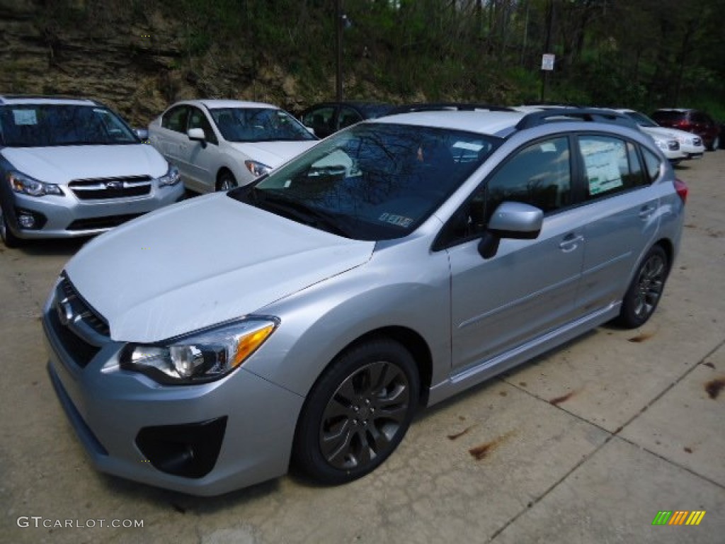 2012 Impreza 2.0i Sport Premium 5 Door - Ice Silver Metallic / Black photo #6