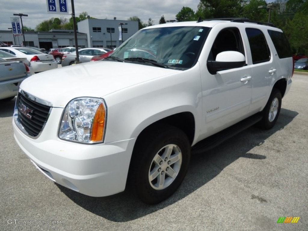 Summit White 2012 GMC Yukon SLT 4x4 Exterior Photo #64411225