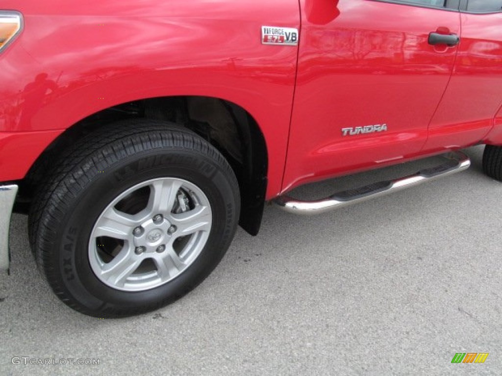 2010 Tundra Double Cab 4x4 - Radiant Red / Graphite Gray photo #3