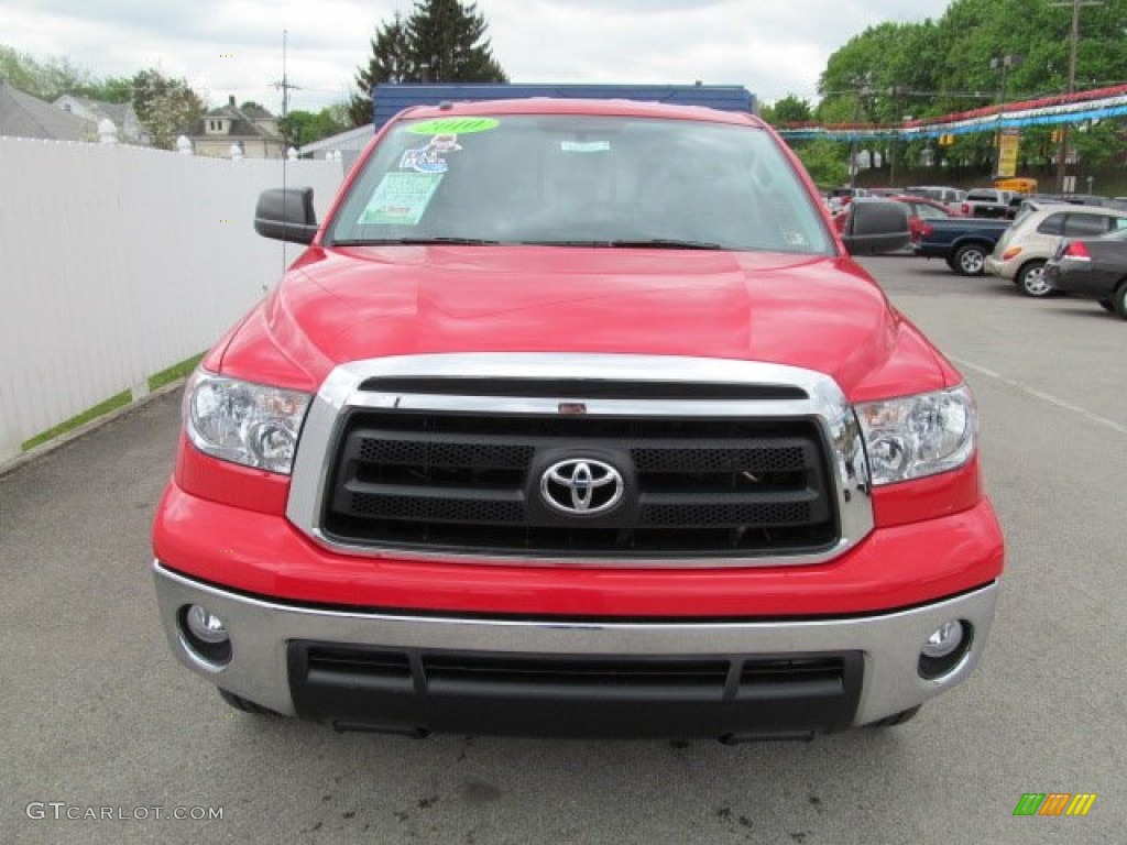 2010 Tundra Double Cab 4x4 - Radiant Red / Graphite Gray photo #4