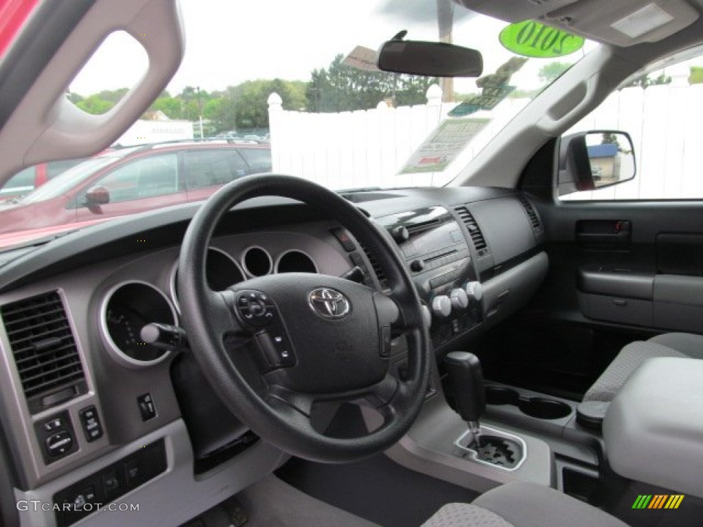 2010 Tundra Double Cab 4x4 - Radiant Red / Graphite Gray photo #12