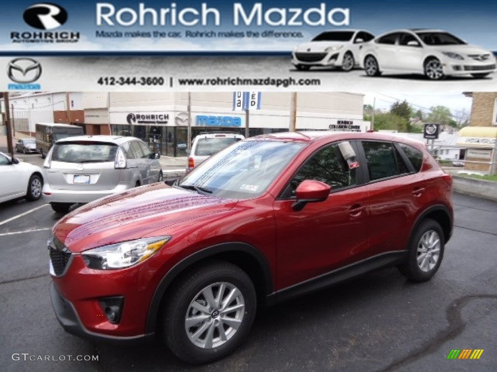 2013 CX-5 Touring - Zeal Red Mica / Black photo #1