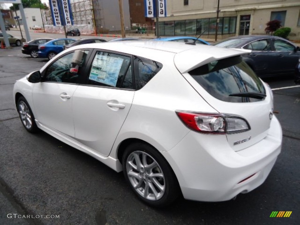 Crystal White Pearl Mica 2012 Mazda MAZDA3 s Grand Touring 5 Door Exterior Photo #64415973
