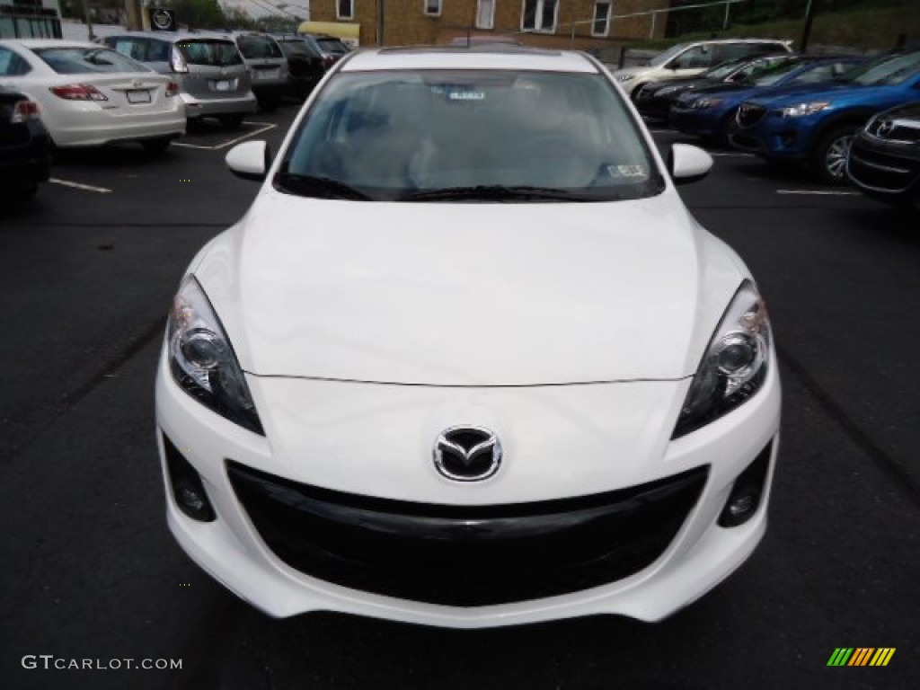 Crystal White Pearl Mica 2012 Mazda MAZDA3 s Grand Touring 5 Door Exterior Photo #64416011