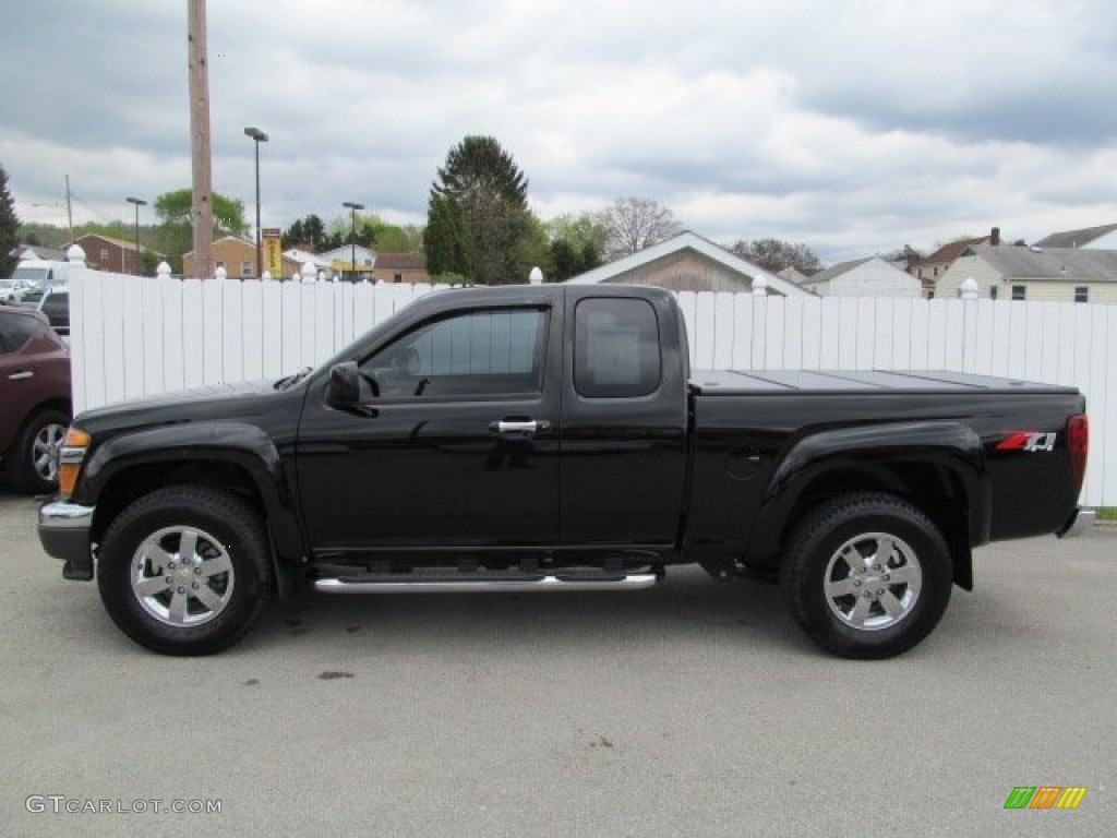 Black 2011 Chevrolet Colorado LT Extended Cab 4x4 Exterior Photo #64416236