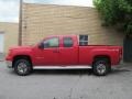 2010 Fire Red GMC Sierra 2500HD SLE Extended Cab 4x4  photo #2