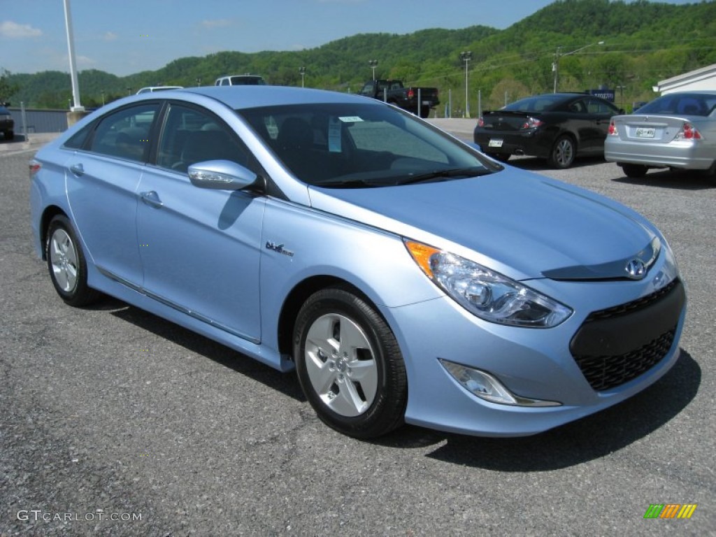 Blue Sky Metallic 2012 Hyundai Sonata Hybrid Exterior Photo #64419656
