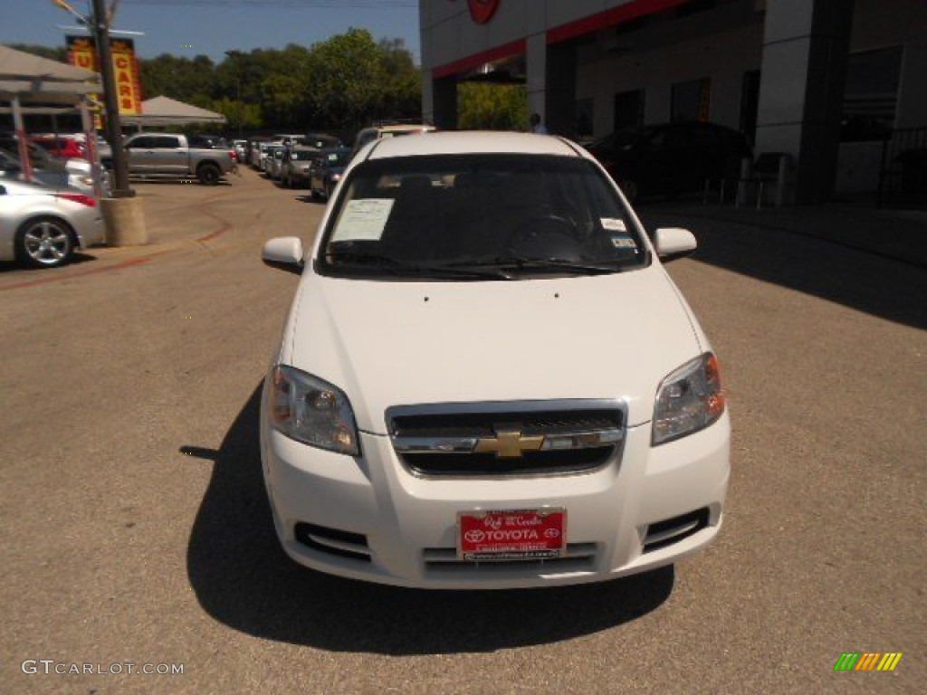 2011 Aveo LT Sedan - Summit White / Neutral photo #2