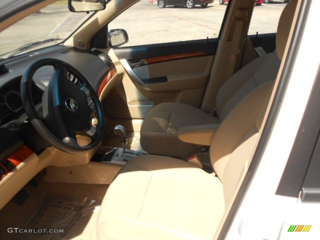 2011 Aveo LT Sedan - Summit White / Neutral photo #6