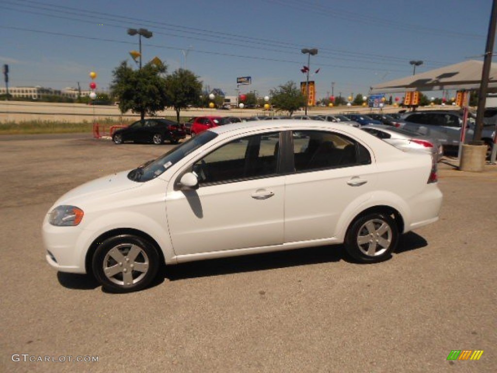 2011 Aveo LT Sedan - Summit White / Neutral photo #7