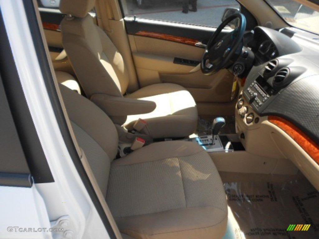 2011 Aveo LT Sedan - Summit White / Neutral photo #14