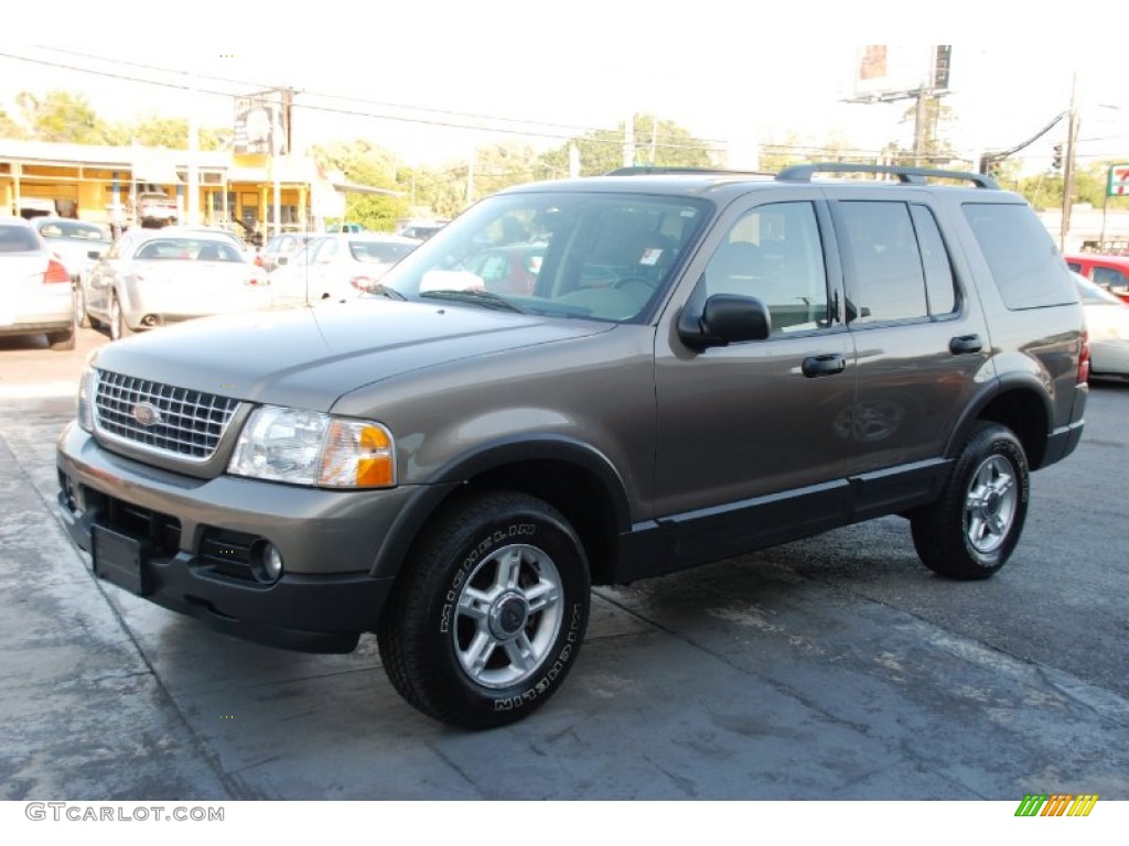 2003 Explorer XLT - Mineral Grey Metallic / Graphite Grey photo #2