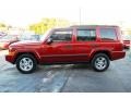 2006 Inferno Red Pearl Jeep Commander   photo #4