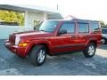 2006 Inferno Red Pearl Jeep Commander   photo #8