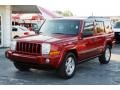 2006 Inferno Red Pearl Jeep Commander   photo #9