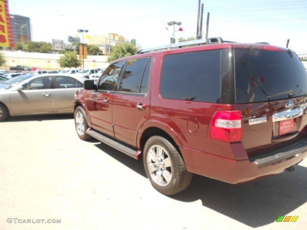 2009 Expedition Limited - Royal Red Metallic / Charcoal Black photo #4
