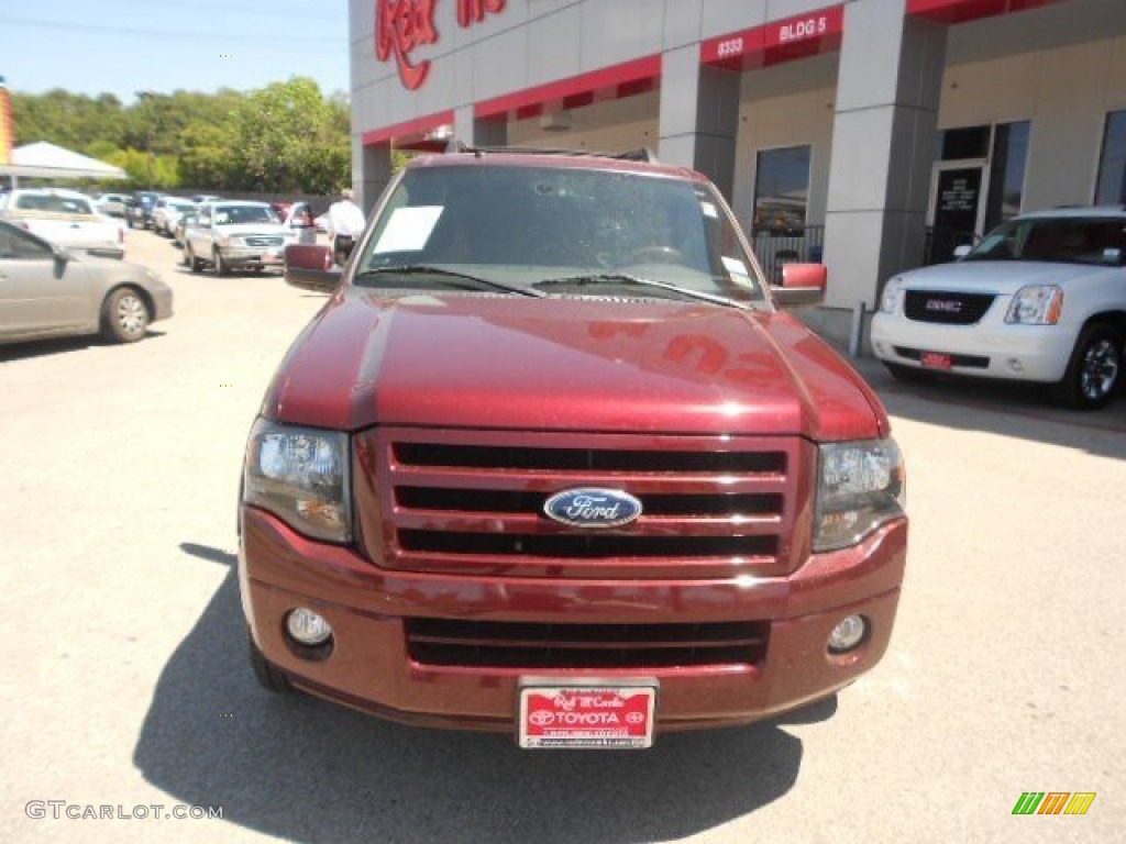 2009 Expedition Limited - Royal Red Metallic / Charcoal Black photo #15