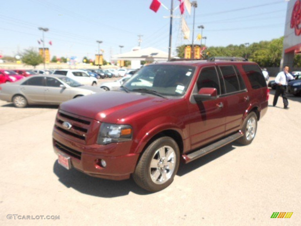 2009 Expedition Limited - Royal Red Metallic / Charcoal Black photo #17