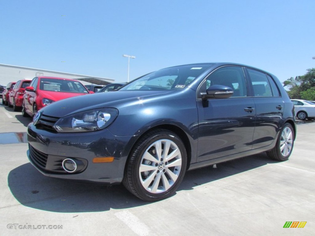 2012 Golf 4 Door TDI - Blue Graphite Metallic / Titan Black photo #1