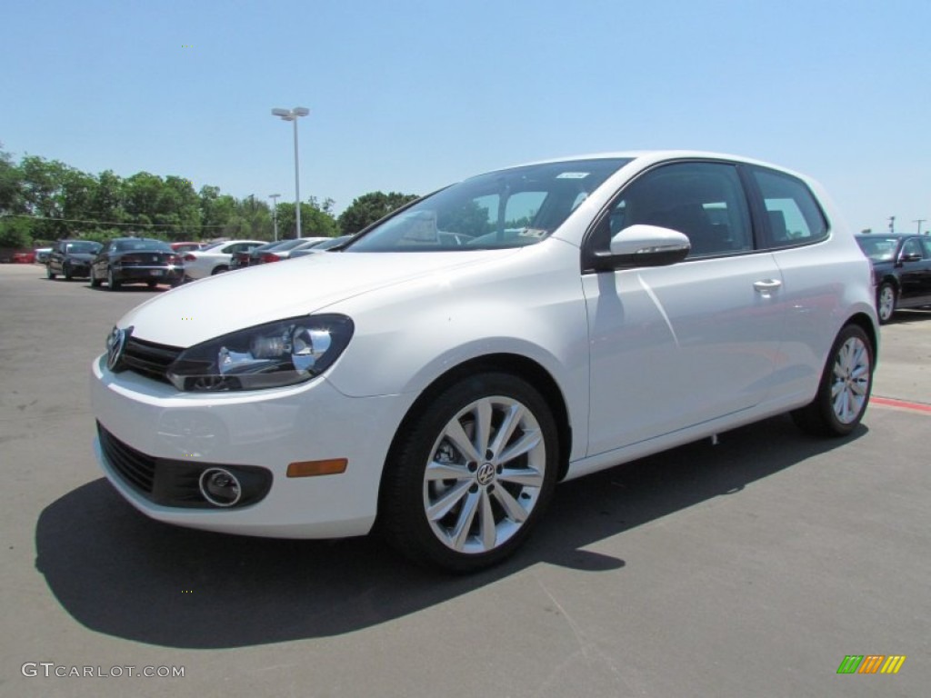 Candy White 2012 Volkswagen Golf 2 Door TDI Exterior Photo #64425341