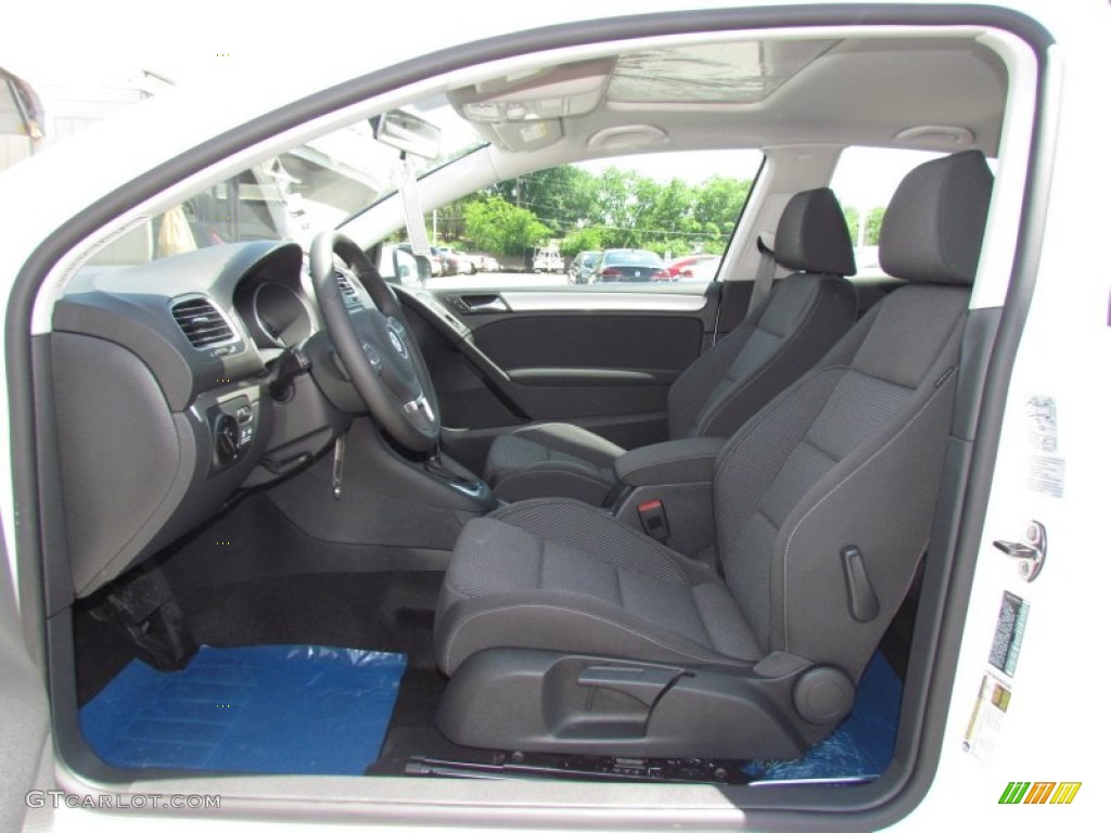 Titan Black Interior 2012 Volkswagen Golf 2 Door TDI Photo #64425356