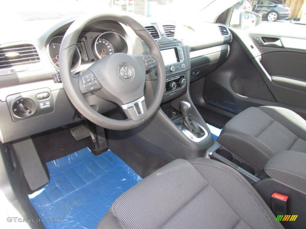 Titan Black Interior 2012 Volkswagen Golf 2 Door TDI Photo #64425368