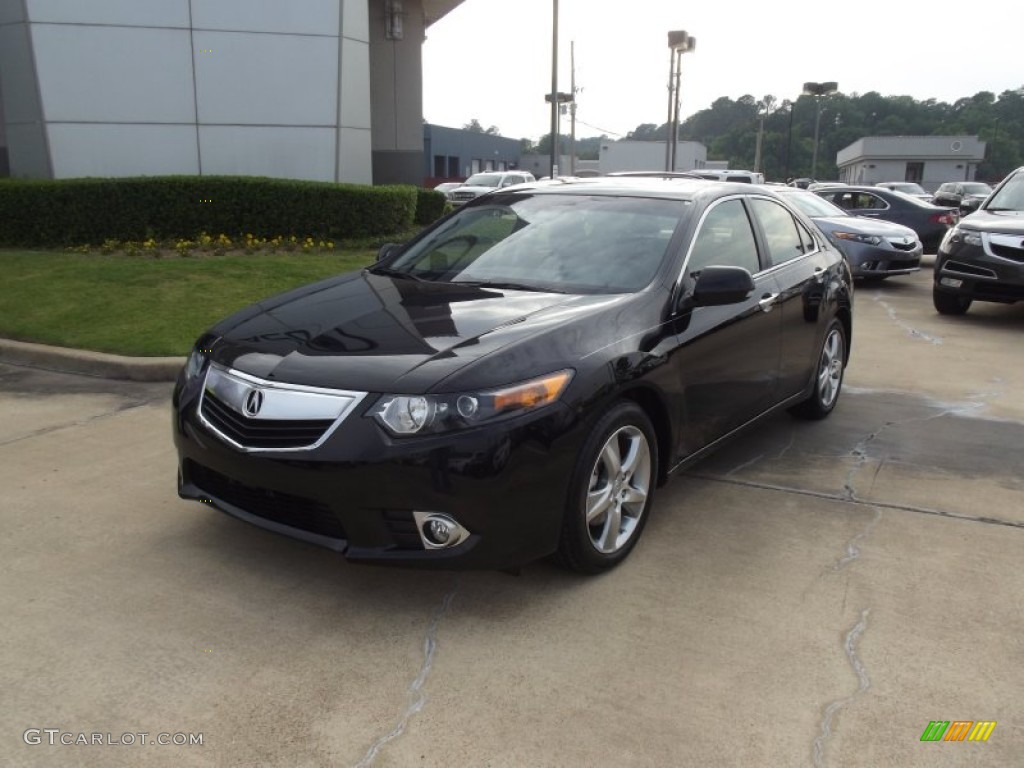 2012 TSX Sedan - Crystal Black Pearl / Ebony photo #1