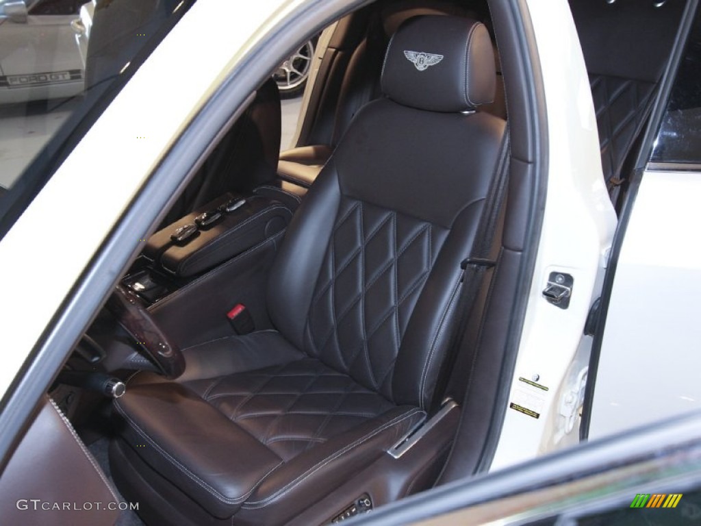 2009 Continental Flying Spur Mulliner - Glacier White / Burnt Oak photo #113