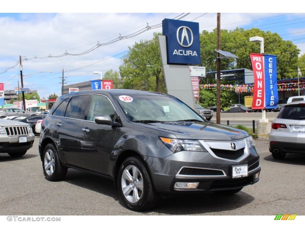 2010 MDX Technology - Polished Metal Metallic / Taupe Gray photo #1