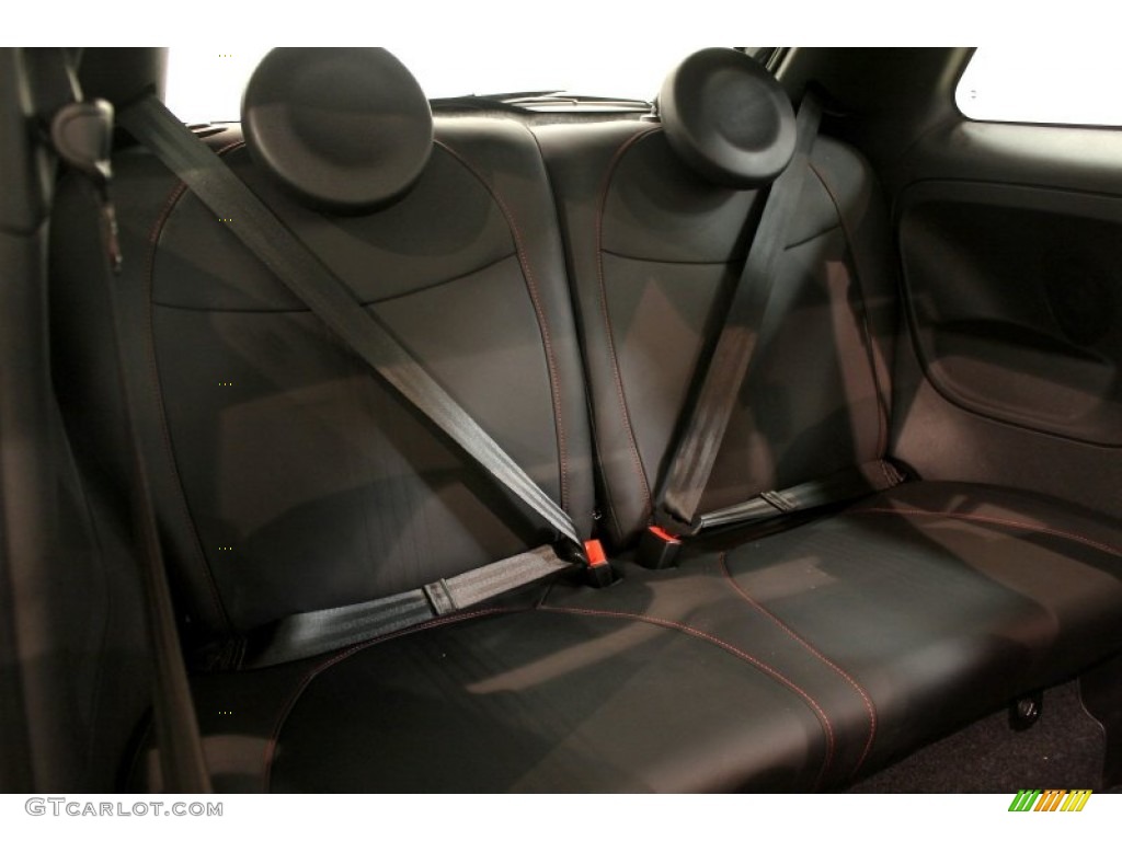 Abarth Rosso Leather (Red) Interior 2012 Fiat 500 Abarth Photo #64431374