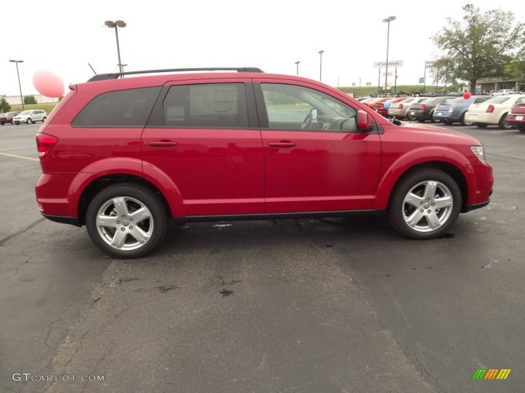 2012 Journey SXT - Brilliant Red Tri-Coat Pearl / Black photo #4