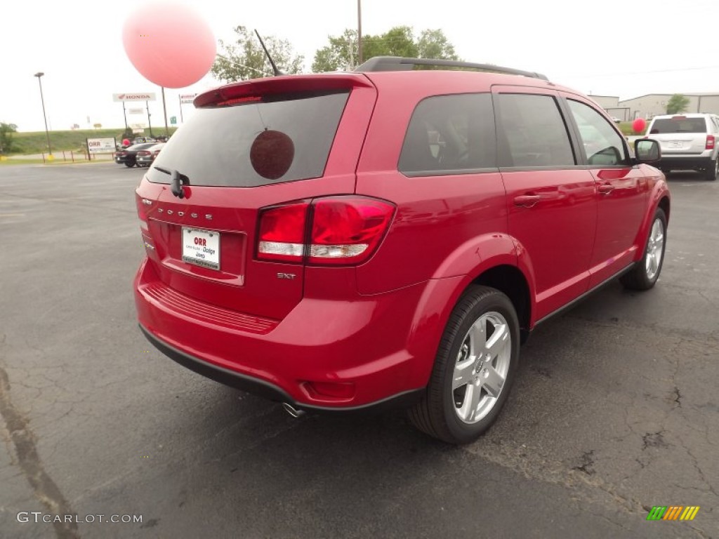 2012 Journey SXT - Brilliant Red Tri-Coat Pearl / Black photo #5