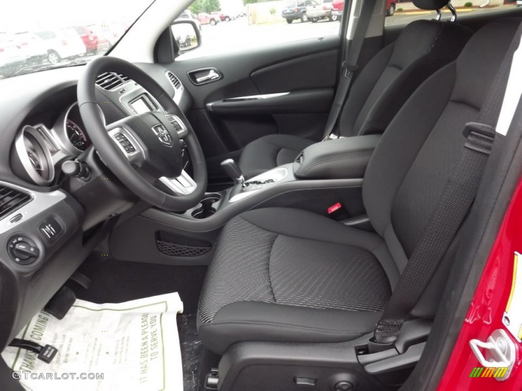 2012 Journey SXT - Brilliant Red Tri-Coat Pearl / Black photo #11